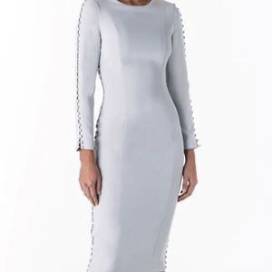 Santina Nicole pale grey dress. Button details. NWT
